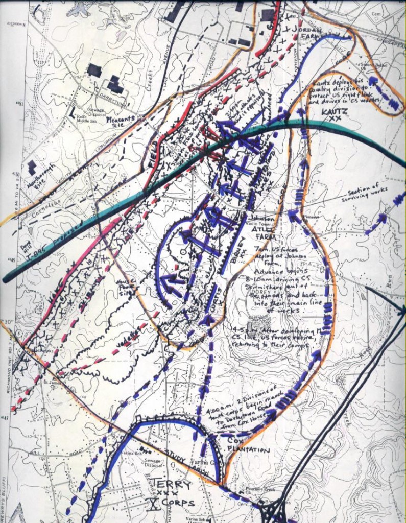 MAP: The Battle of Darbytown Road, October 13, 1864 (David Lowe)